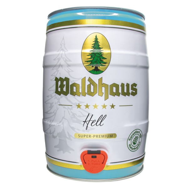 Waldhaus hell 5 Liter 4,6% vol. Partyfass