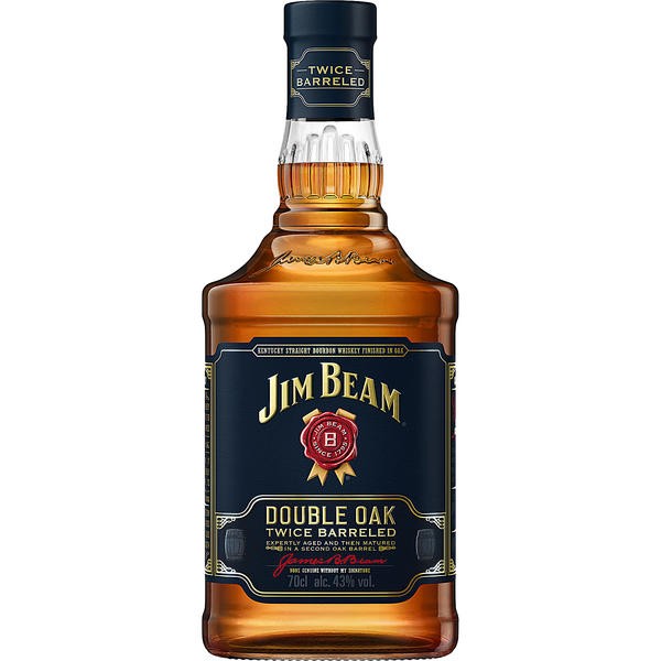 Jim Beam Double Oak Bourbon Whisky alc. 43% vol. 0,7 L Flasche