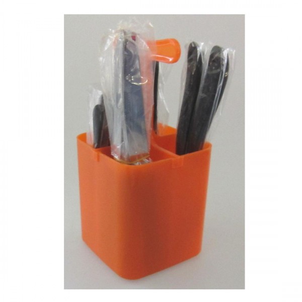 Fackelmann Besteckset 17 tlg orange