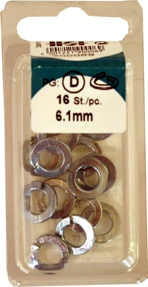 Federringe verzinkt 6,1mm