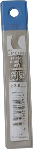 Spiralbohrer 338RN geschliffen 3,0mm HSSCo 2 Stück TCI