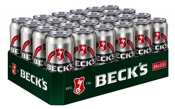 Becks Pils 24x0,5L Dosen 4,9% Vol_EINWEG