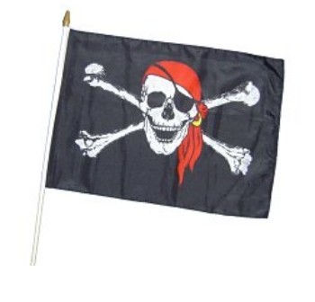 Flaggenkette ...Pirat Skull und Bones