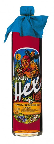 Scheibel 7 Täler Hex 0,7 L Gebirgskräuter Likör 32% vol. Spirituose
