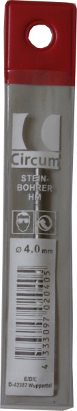 Steinbohrer HM T 4,0mm CIRCUM