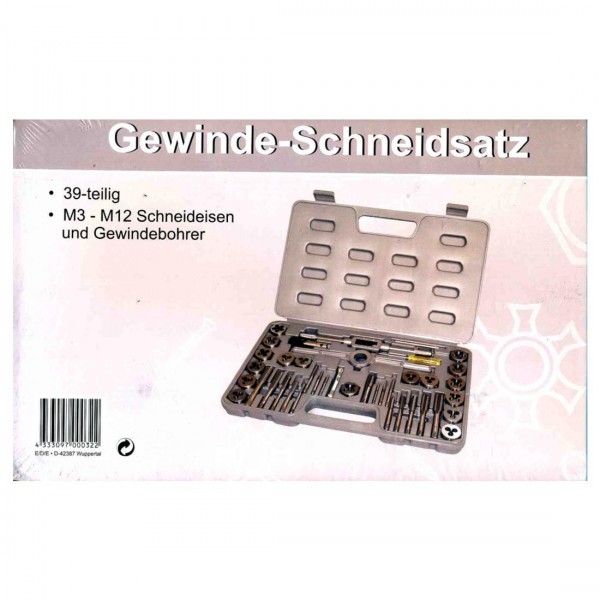 Gewindeschneid-satz 39Teilig