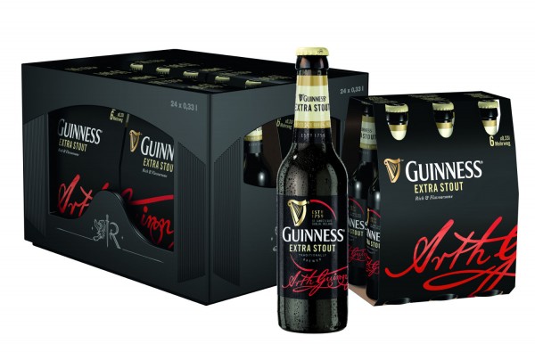 24 x Guinness Extra Scout 0,33 Liter 4,1 % vol. Originalkiste MEHRWEG