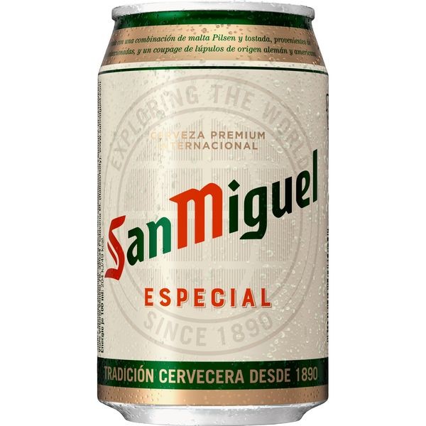 2 x 24 x 0,33L Dosen San Miguel Especial spanisches Lagerbier 5,4 % Vol inklusive Pfand - EINWEG