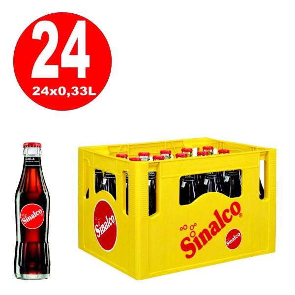 24 x Sinalco Cola 0,33 L Originalkiste Glasflasche Mehrwegpfand