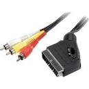 Scart/Cinch Kabel 2m