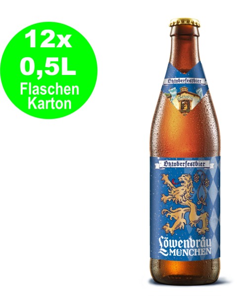 12 x Löwenbräu Oktoberfestbier 0.5l im Flaschenkarton inkl. Mehrweg Pfand 6,1% vol.alc.