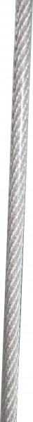 1 Meter Rollen Stahldrahtseil PVC-klar 2/3mm