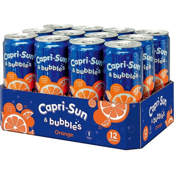 12 x Capri Sun & Bubbles Orange 0,33L Dose EINWEG