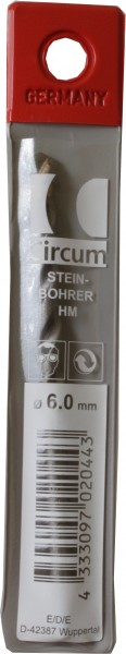 Steinbohrer HM T 6,0mm CIRCUM