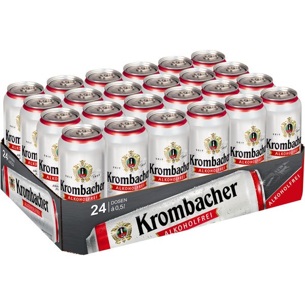 24x0,5L Dosen Krombacher Pils 0.0 ALKOHOLFREI EINWEG