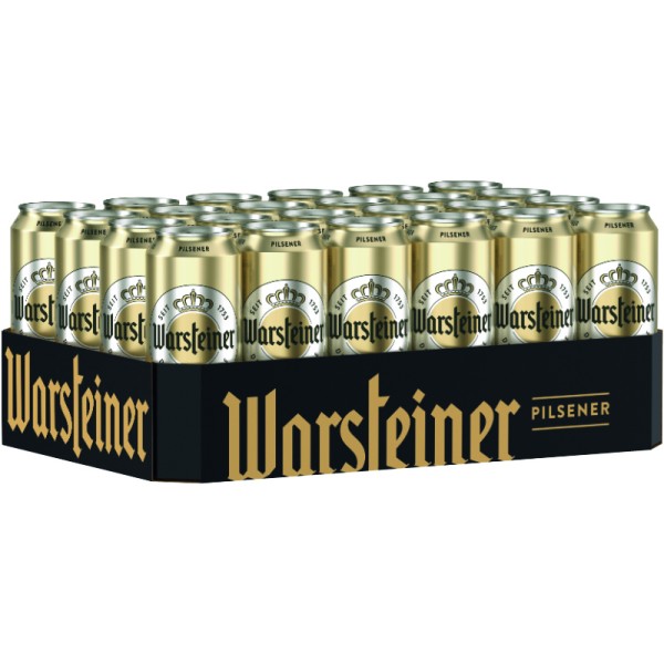 ANGEBOT! Warsteiner Pilsener 24x0,5L Dosen 4,8% Vol_EINWEG