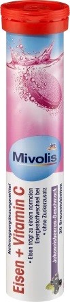 Mivolis 35 x Eisen u. Vitamin C Brausetab, 20 St., 82 g Nahrungsergänzer-C
