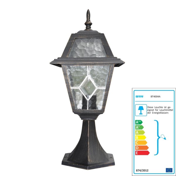 Betterlighting Bristol - BT4004A black-gold - Alu-Druckguß