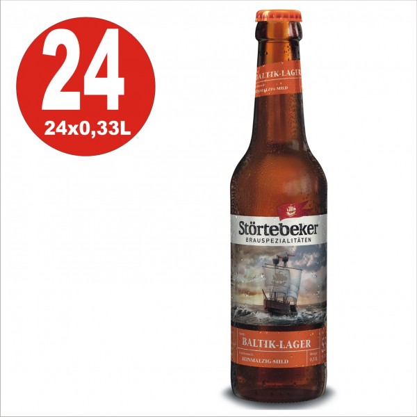 24 x Störtebeker Baltik-Lager 0,33 Originalkiste 5,5% Vol. alc MEHRWEG