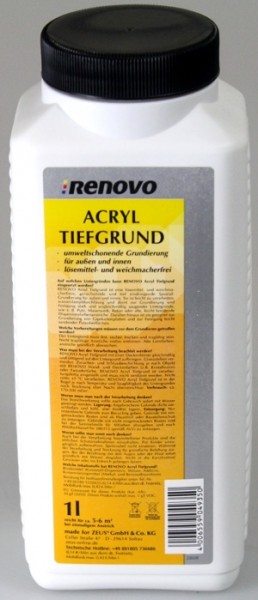 Renovo Acryl Tiefgrund lösemittelfrei 1 Liter weiss