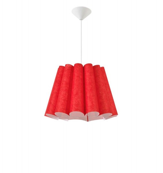 367/Z2 cze - Lampex Pendelleuchte Genua Z2 rot PVC/shade PVC 80 x 45 cm