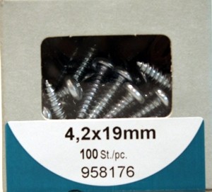 100 Stück Blechschrauben verzinkt Liko 4,2x19mm