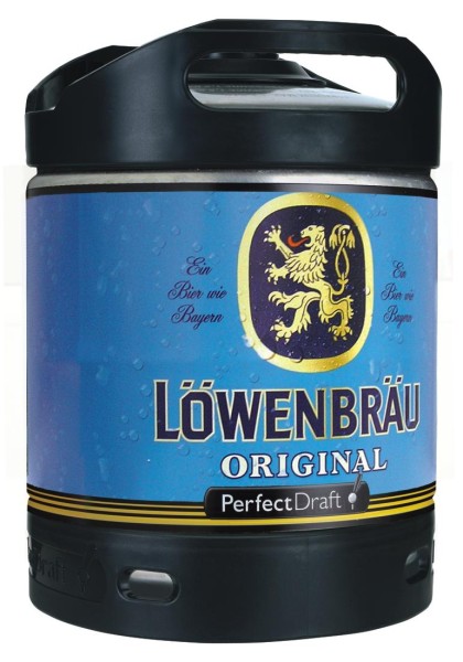 3 x Löwenbräu Original Perfect Draft 6 Liter Fass 5,2 % vol Mehrwegpfand