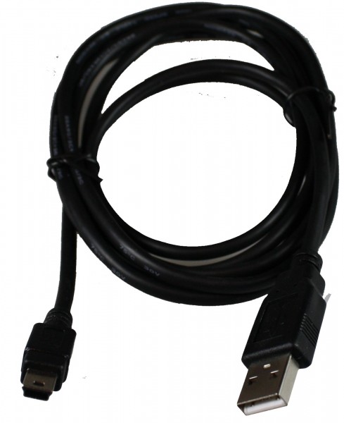 Computer USB - Mini USB Kabel 1,8m schwarz