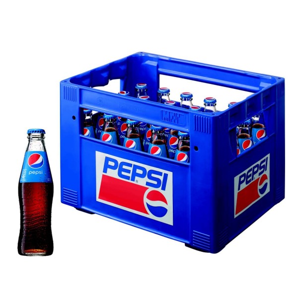 24 x Pepsi-Cola 0,2L Glasflasche in Originalkiste MEHRWEG