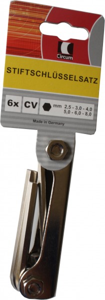 Stiftschlüsselsatz Handklapphalter