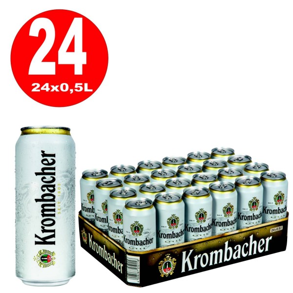 24x0,5L Dosen Krombacher Pils 4,8% Vol._EINWEG