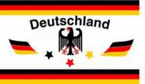 Deutschlandflagge mit Adler