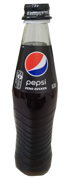 24 x Pepsi-Cola Zero Zucker 0,33L Glasflasche in Originalkiste MEHRWEG