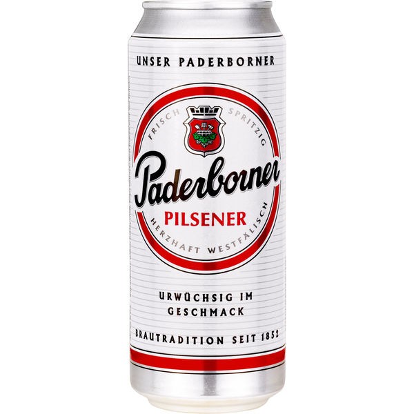 24 x Paderborner Pilsener 0,5L Dose 4,8% vol.alc. EINWEG