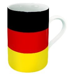 Flaggentasse ...Deutschland