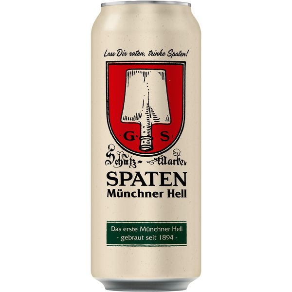 24 x Spaten Münchner hell Dosen 0,5L 5,2% Vol. Pfand EINWEG