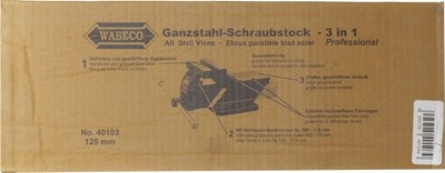 Ganzstahlschraubstock, 125 mm