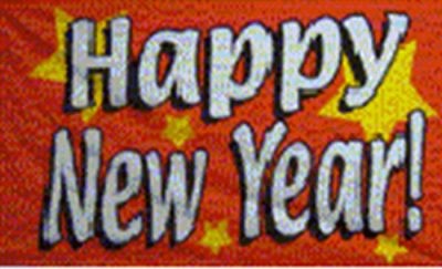 Fahne Happy New Year 90 x150 cm