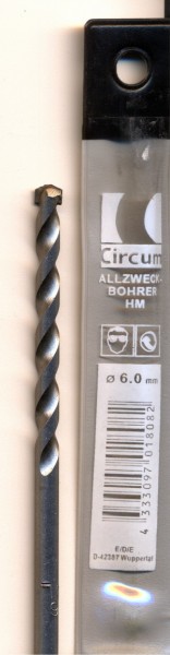 Allzweckbohrer HMT 6,0x 120 mm CIRCUM