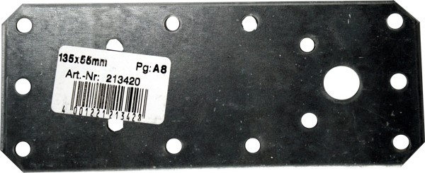Flachverbinder verzinkt 135x55mm