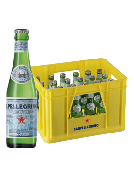 24 x San Pellegrino Mineralwasser 0,25 l Glasflache in Originalkiste Mehrwegpfand