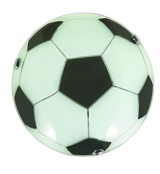 490/P2 - Lampex Plafond P2 Fussball metal/glass 11 x 40 cm