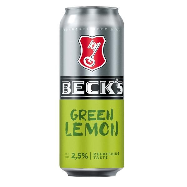 24 x 0,5L Dosen Becks Green Lemon 2,5% Vol_Einweg REDUZIERT MHD:30.8.21