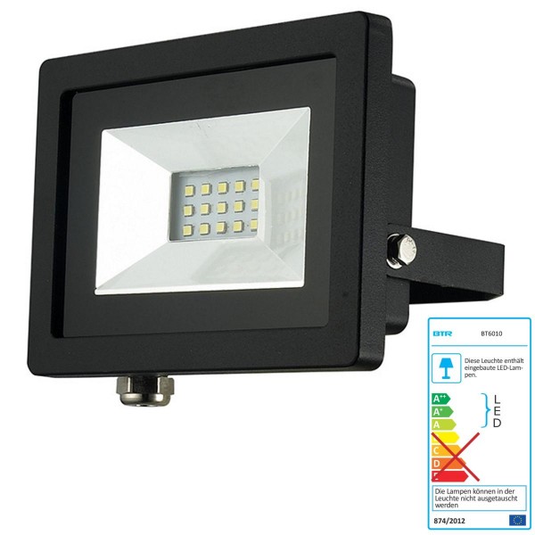 Betterlighting LED Strahler 10W - BT6010 - Alu-Druckguß schwarz