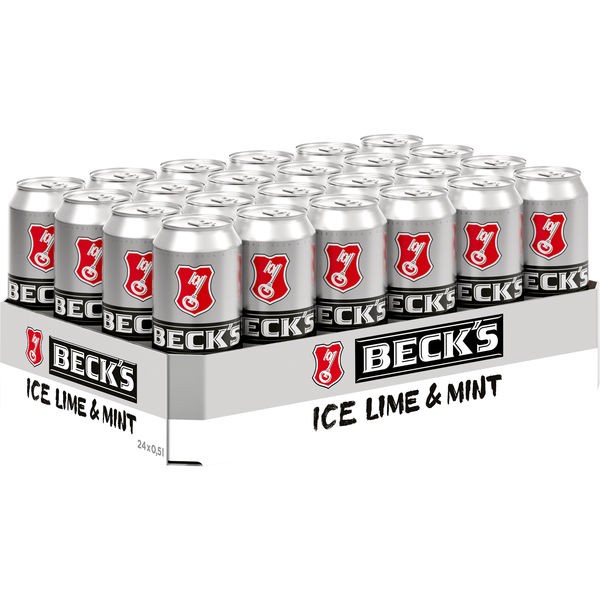 24 x 0,5L Dosen Becks Ice Lemon Mint 2,5% Vol_Einwegpfand MHD: 04/23 Reduziert