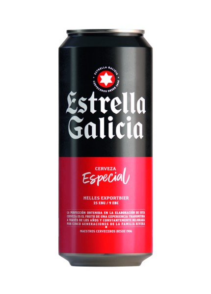 24 x 0,33L Dosen Bier Estrella Galicia 24x33cl Especial 5,5 % Vol inklusive Pfand - Einwegpfand
