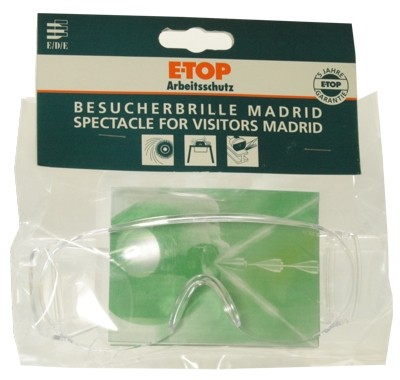 Besucherbrille Madrid transparent E-TOP