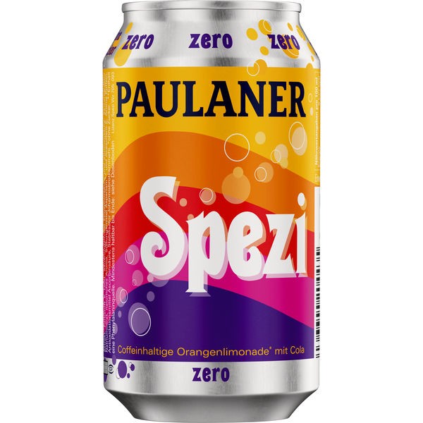 24 x Paulaner Spezi Zero 0,33L Dose Einwegpfand