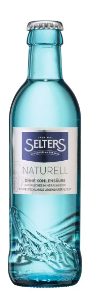 24 x Selters Naturell 0,25 l Glasflache in Originalkiste Mehrwegpfand