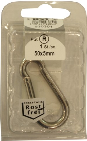 Feuerwehrkarabinerhaken 50mmx5mm